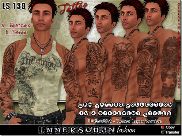 Tattoo Boys Arm Collection 4er