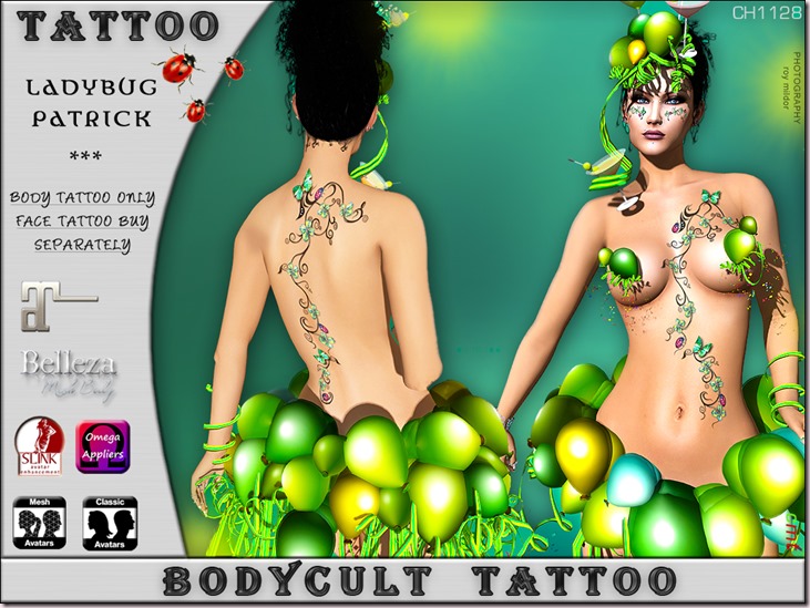 BodyCult Tattoo Ladybug Patrick CH1128
