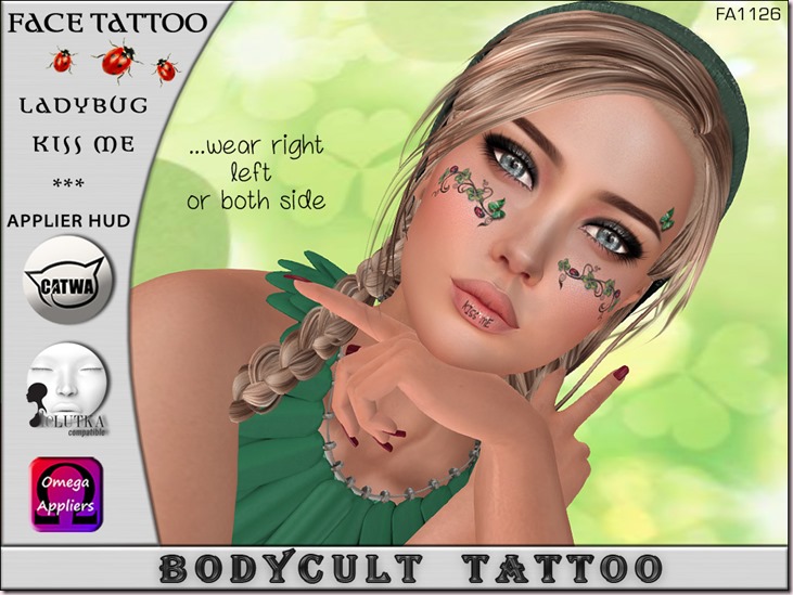 Tattoo FACE Ladybug KissME FA1126